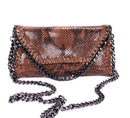 MANDY SNAKE COGNAC CHAIN SHOULDER BAG | HANDBAGS, import_2020_03_03_175913, Leather, Shoulder Bag | shop-sofia