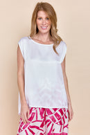 MOORE | Tops | NEW ARRIVALS, Satin, Satin and Silk Tops, SOLIDS, Tops | shop-sofia