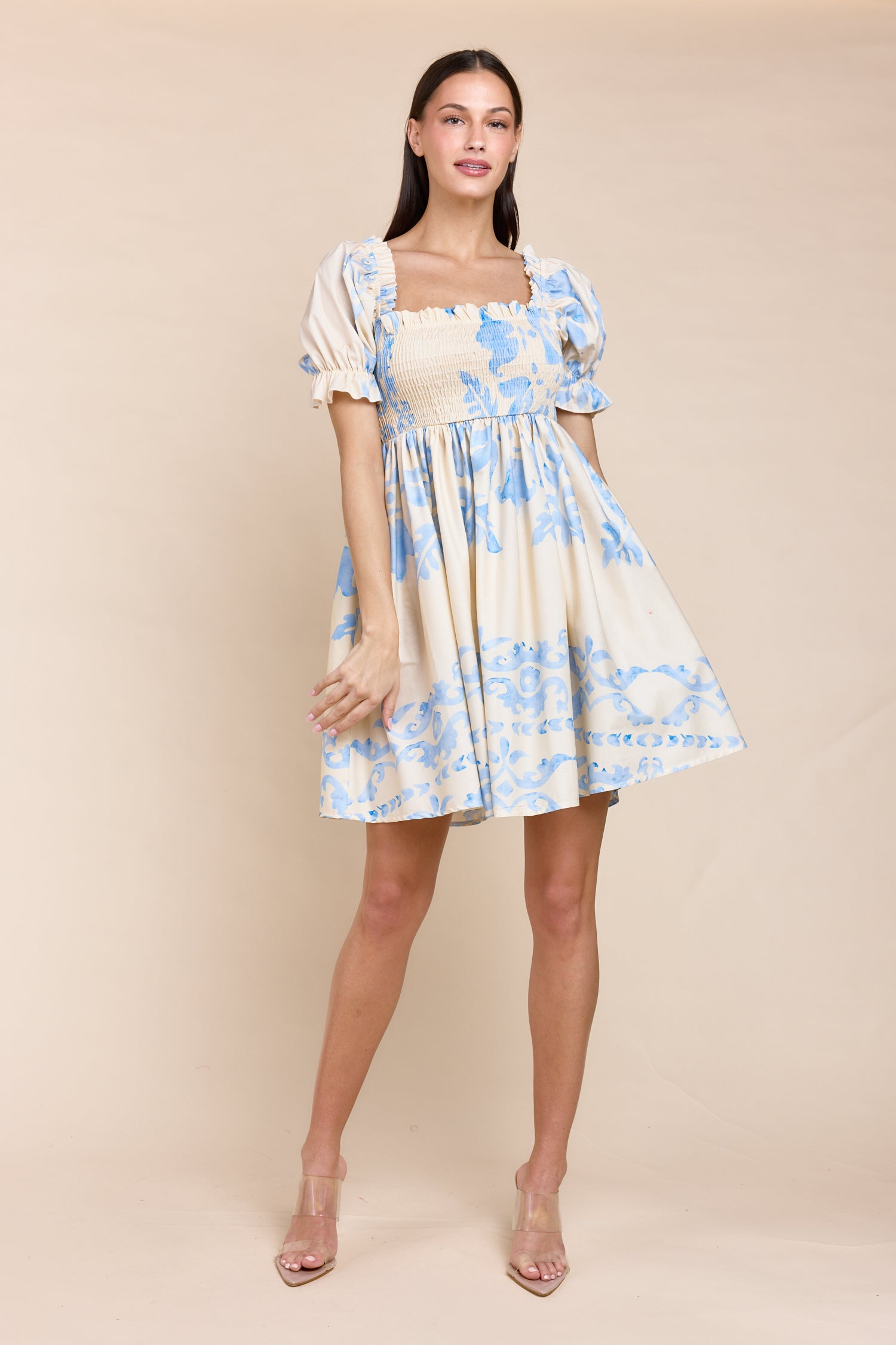 LENNA | Dresses | Cotton, Dresses, PRINT, Short Dresses | shop-sofia