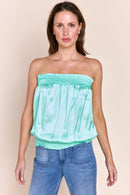 CANDY Satin Tube Top