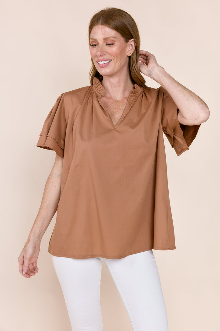 EUNICE | Tops | Blouse, Cotton, NEW ARRIVALS, SOLIDS, SS24, Tops | shop-sofia