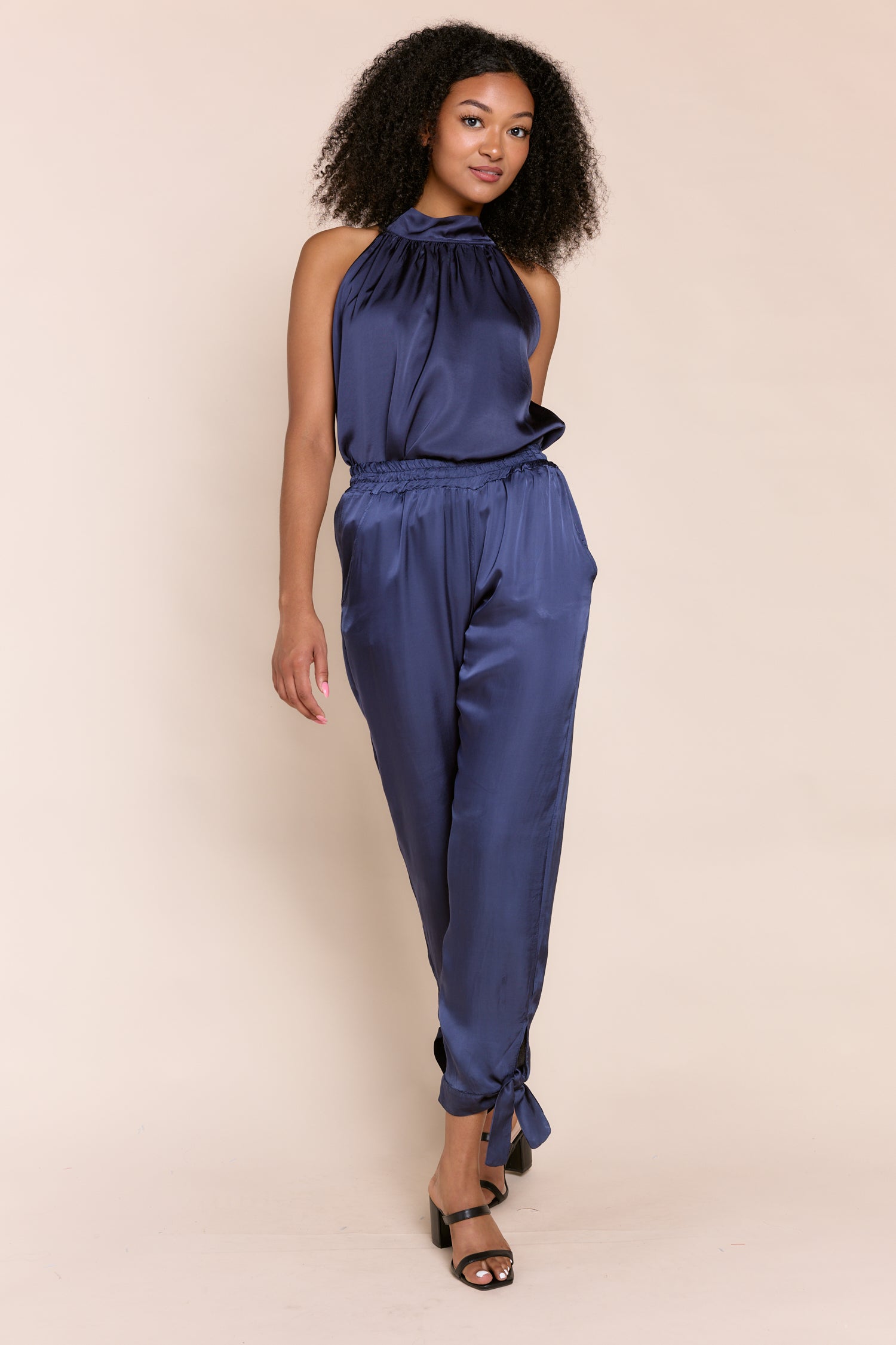 ALAIA | PANTS | BOTTOMS, Pants And Rompers, Satin, SOLIDS | shop-sofia