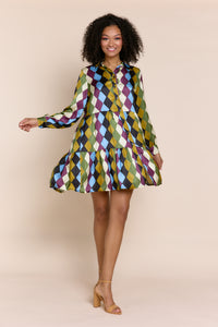 ANAHI | Dresses | Dresses, FESTIVE, FW23, On Sale, PRINT, Satin, Satin Dress, Short Dresses | shop-sofia