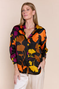 ELENA | Tops | Blouse, FW23, On Sale, PRINT, Satin, Satin and Silk Tops, Tops | shop-sofia