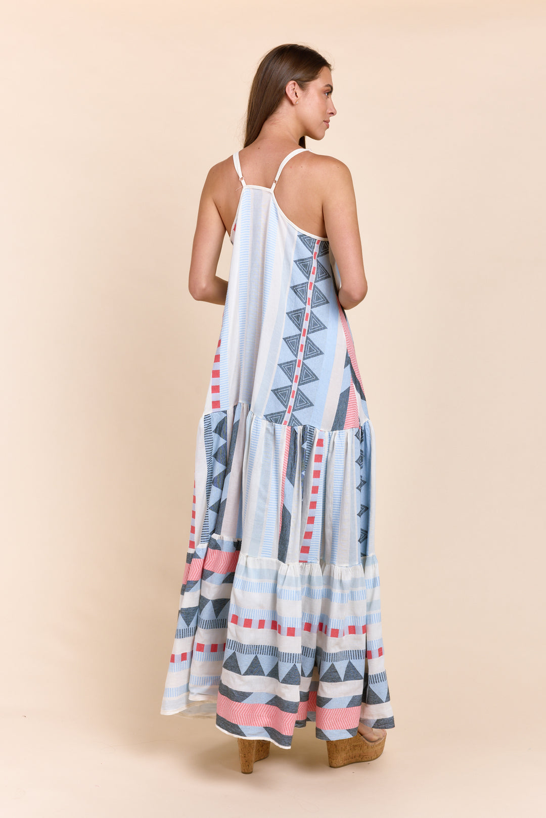 Sofia Collections Women's Dress Positano Blue / One Size - Sofia Collections Women's Dress Positano Blue / One Size -