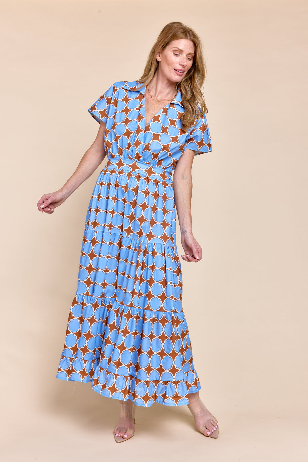 DAMARIS | Dresses | Cotton, Dresses, Maxi Dresses, PRINT, Short Sleeve, SUMMER2024 | shop-sofia