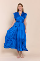 MISHAL | Dresses | Dresses, FESTIVE, Maxi Dress, Maxi Dresses, NEW ARRIVALS, Satin, Satin Dress, SOLIDS | shop-sofia