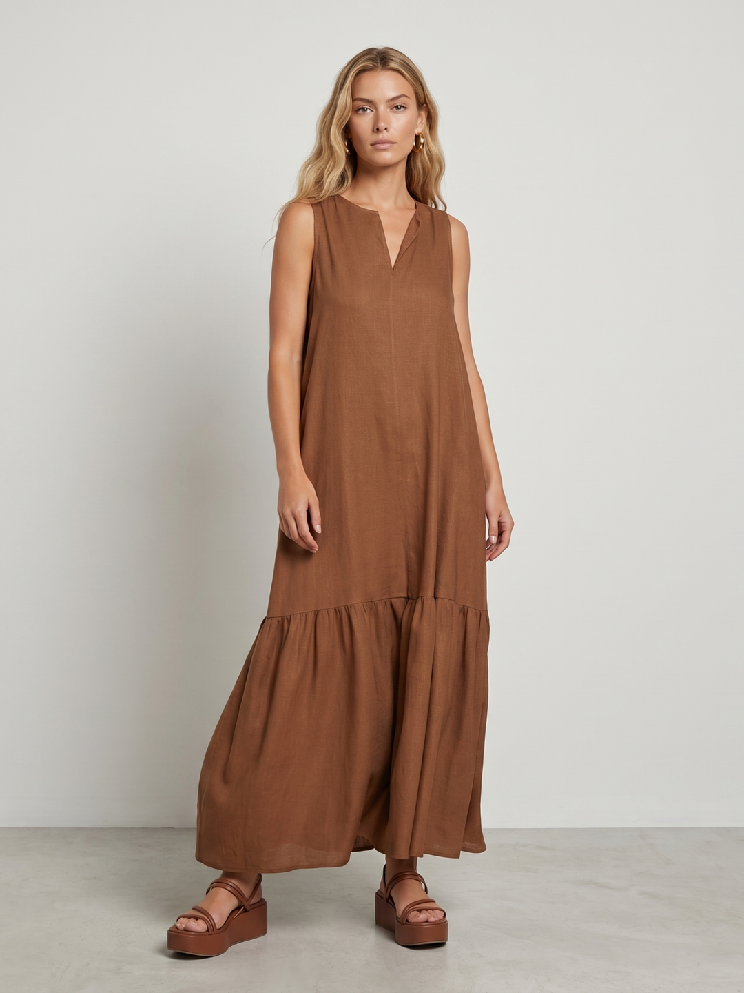 alba tiered cotton maxi dress Alba by Sofia: Sleeveless, Flattering Maxi Dresses – Shop-Sofia