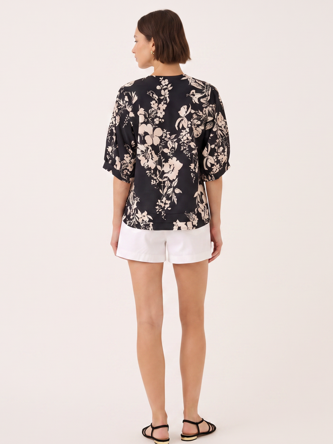 Allison Italian Cotton Style Peplum Top