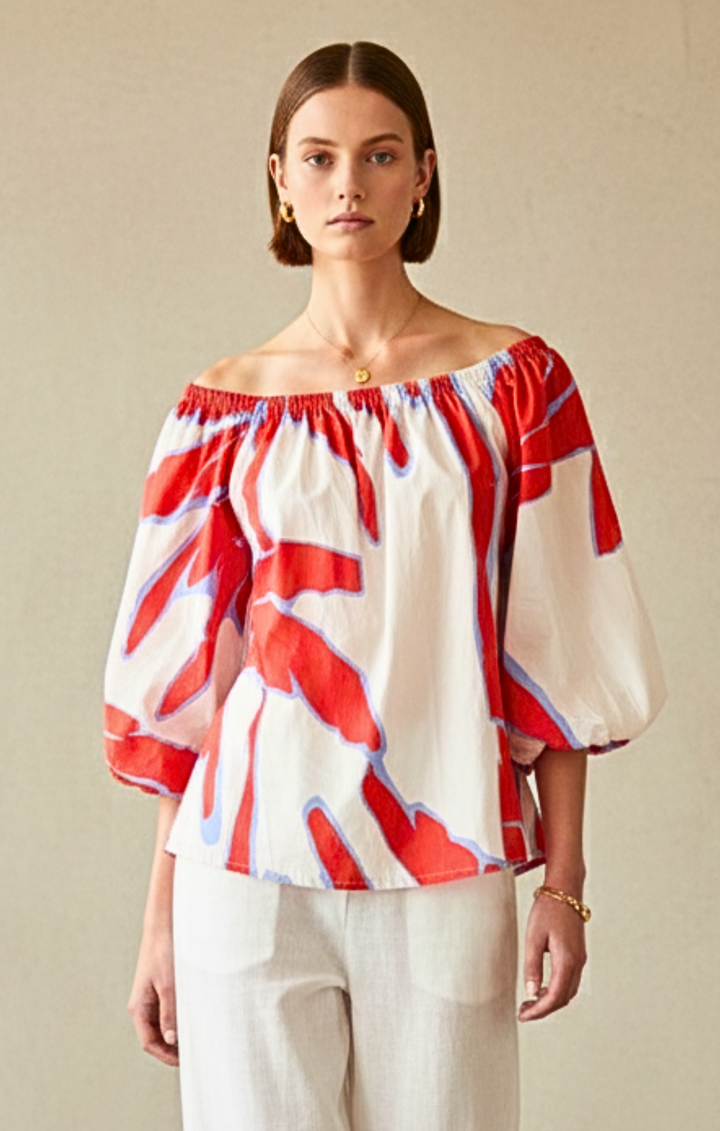 Alondra  Bohemian Off-The-Shoulder  Blouse