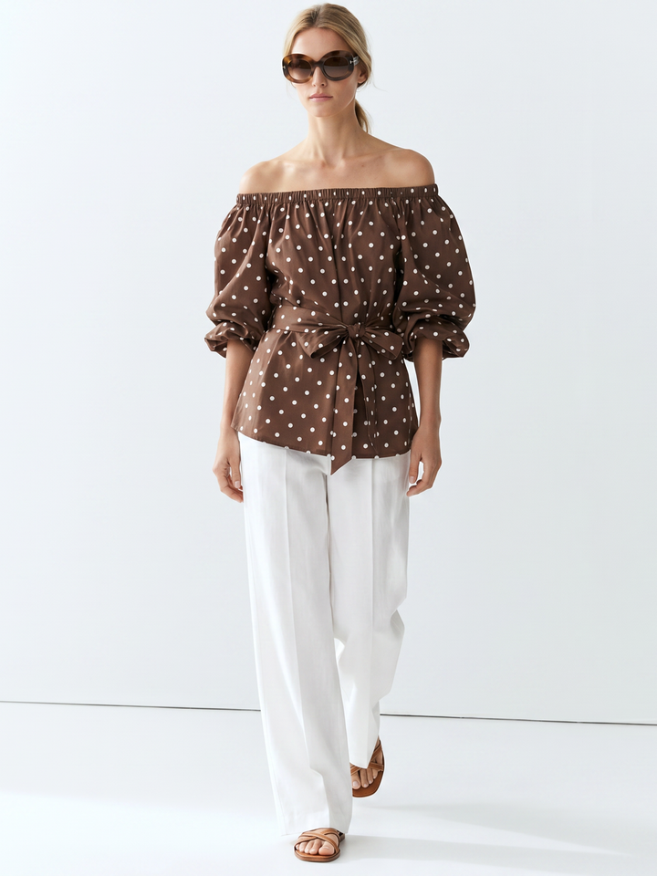 Alondra  Bohemian Off-The-Shoulder  Blouse