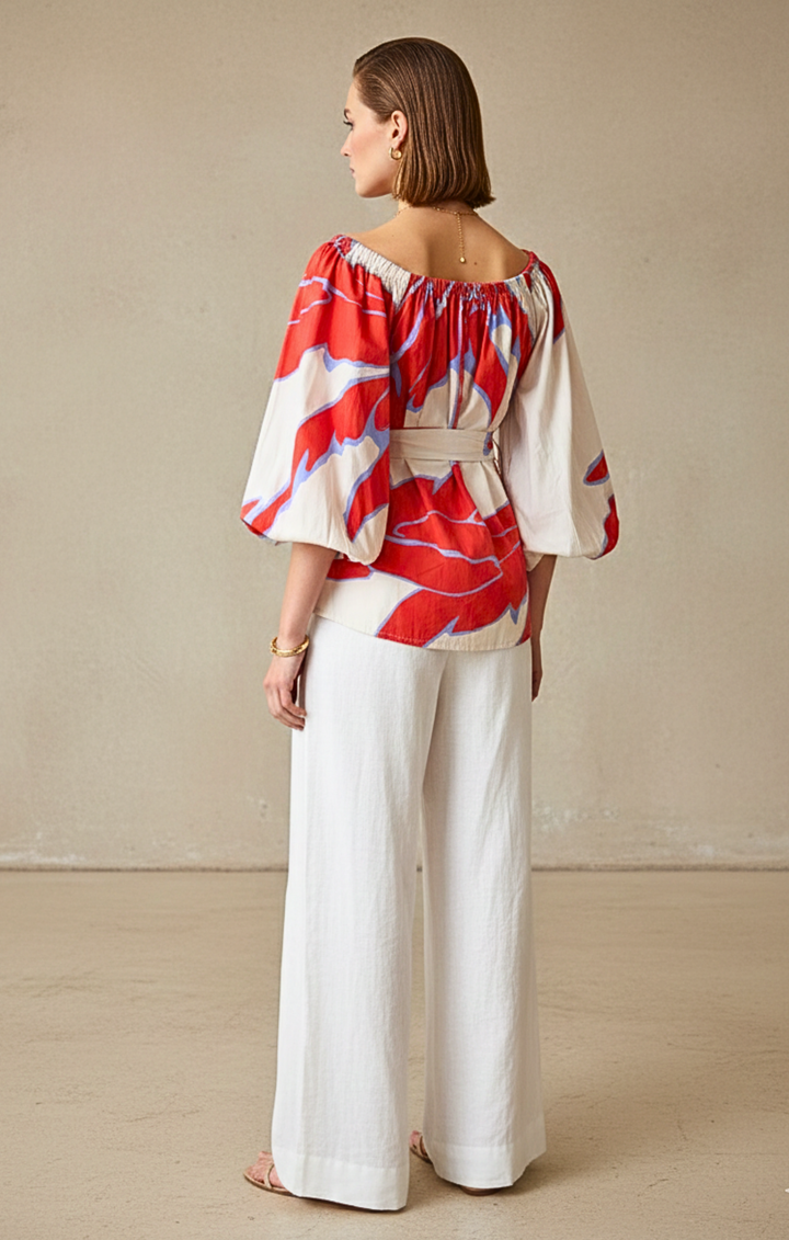 Alondra  Bohemian Off-The-Shoulder  Blouse