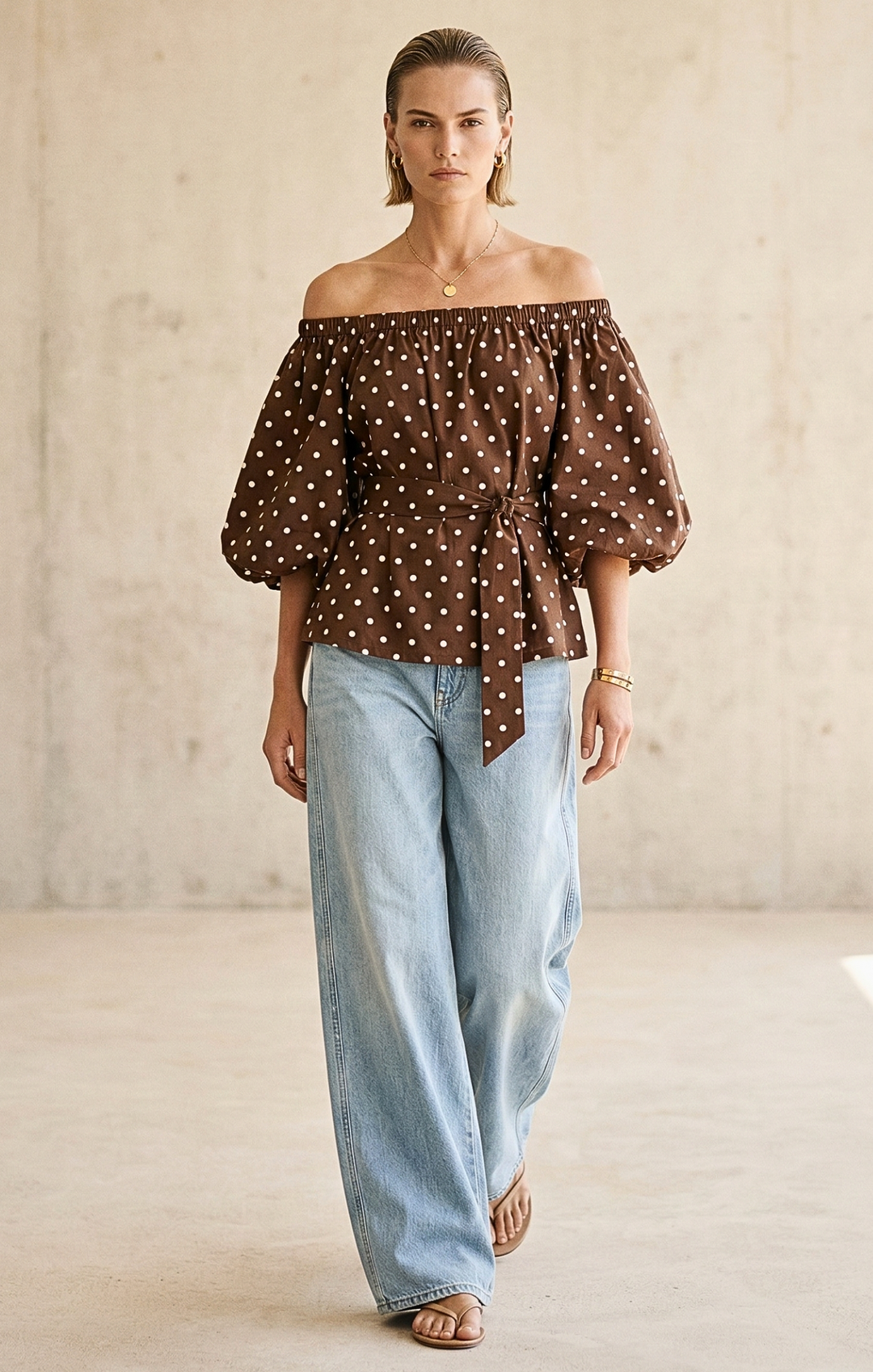 Alondra  Bohemian Off-The-Shoulder  Blouse