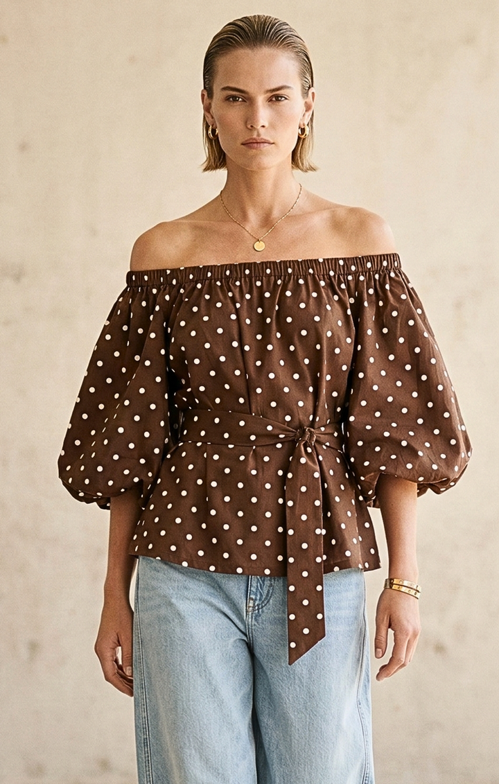 Alondra  Bohemian Off-The-Shoulder  Blouse
