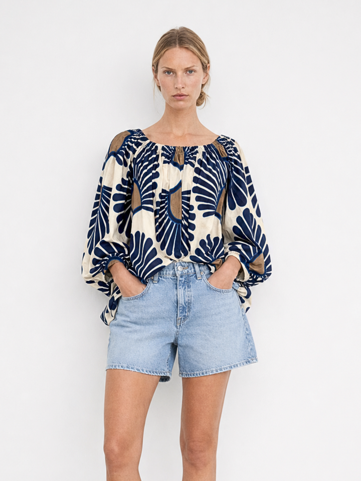 Alondra  Bohemian Off-The-Shoulder  Blouse
