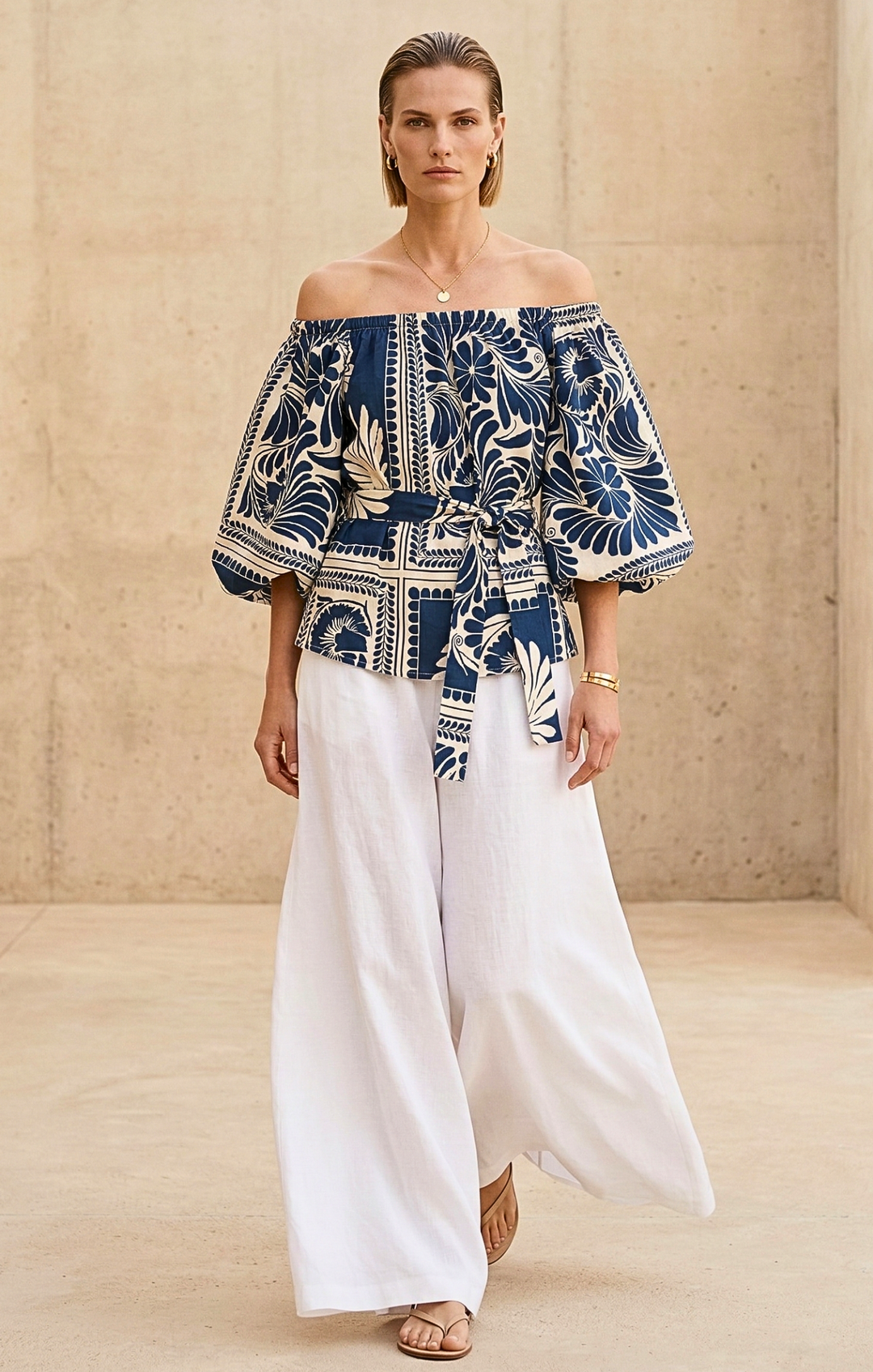 Alondra  Bohemian Off-The-Shoulder  Blouse