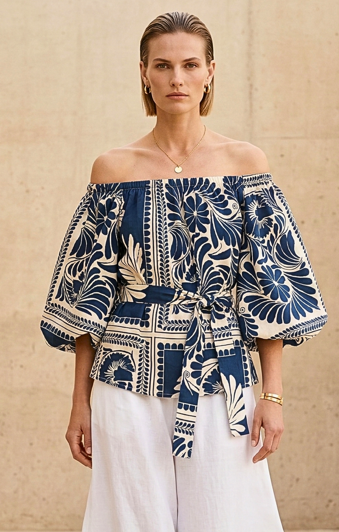 Alondra  Bohemian Off-The-Shoulder  Blouse