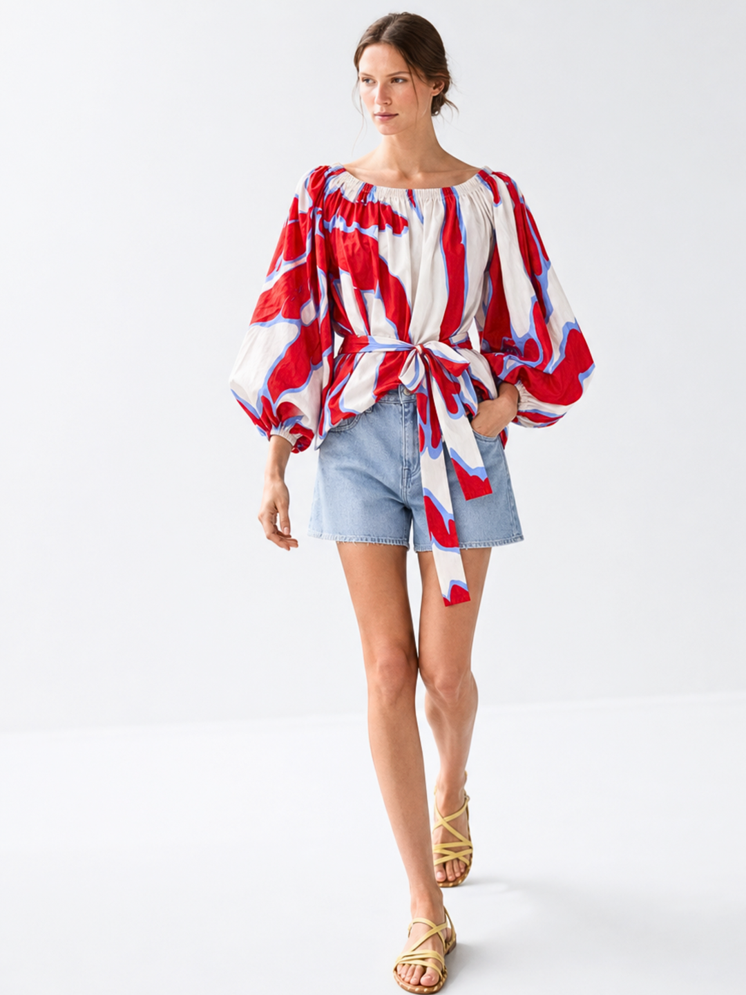 Alondra  Bohemian Off-The-Shoulder  Blouse