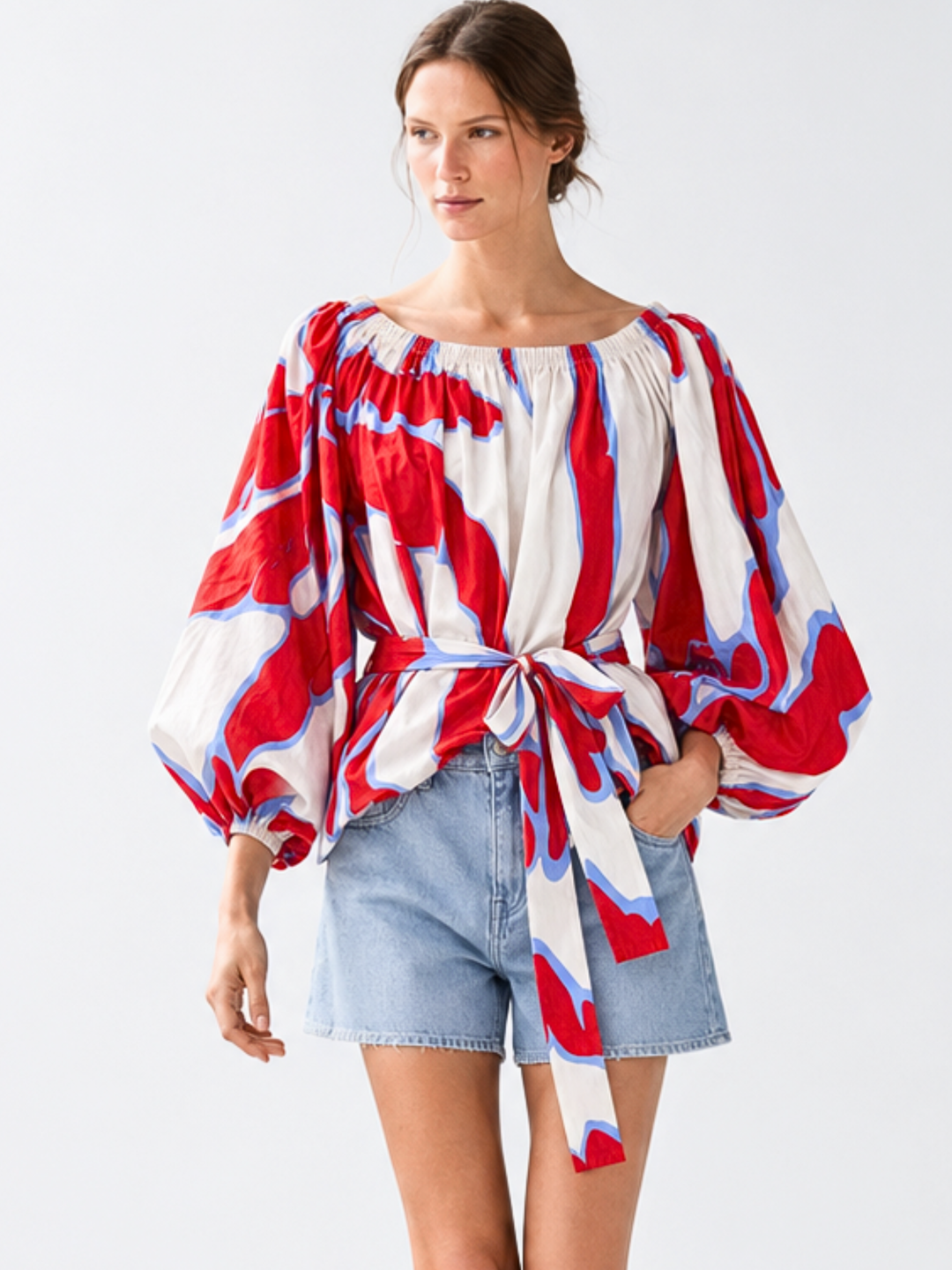 Alondra  Bohemian Off-The-Shoulder  Blouse