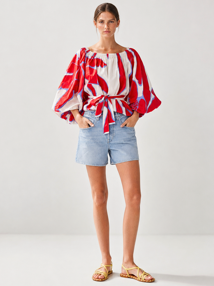 Alondra  Bohemian Off-The-Shoulder  Blouse
