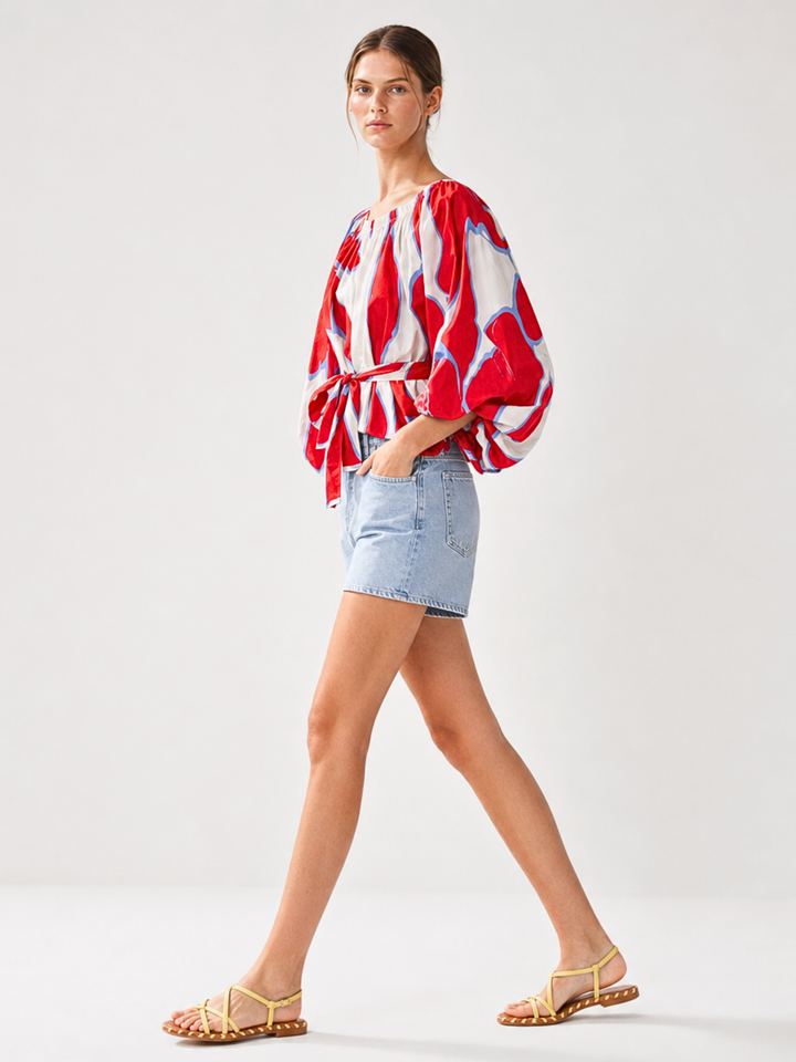Alondra  Bohemian Off-The-Shoulder  Blouse
