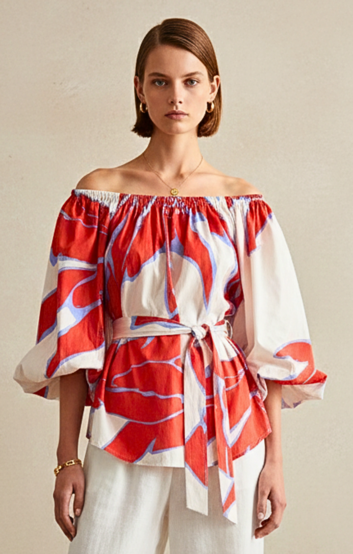 Alondra  Bohemian Off-The-Shoulder  Blouse