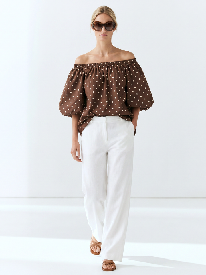 Alondra  Bohemian Off-The-Shoulder  Blouse