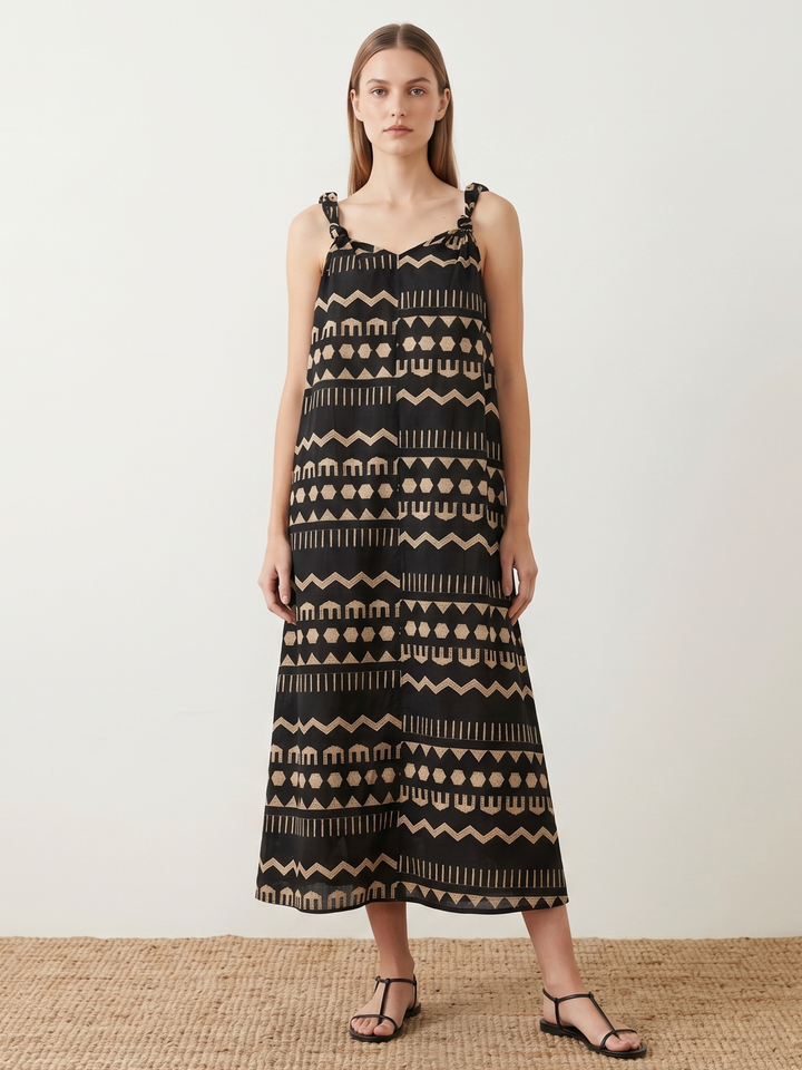 Anis Tropical  Maxi Dress