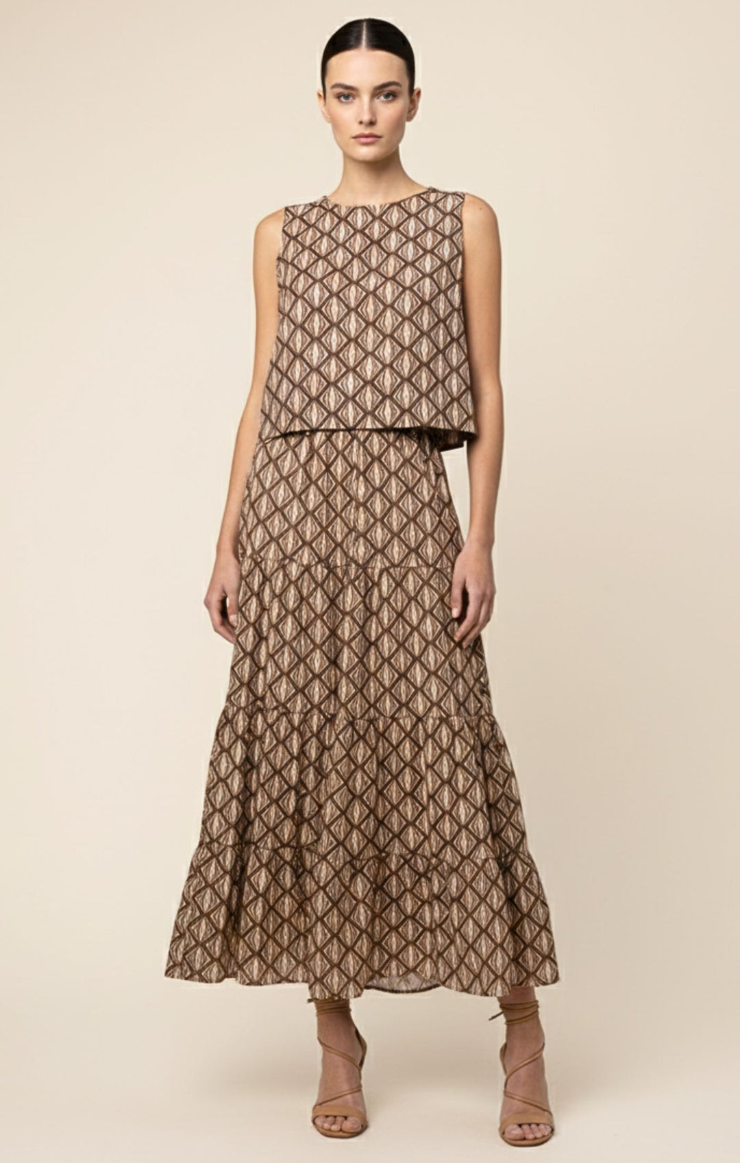 Agatha Italian Linen Cotton Blend Tank