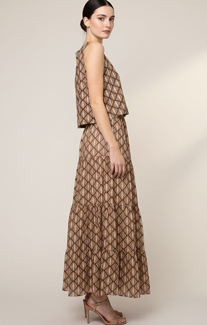 Agatha Italian Linen Cotton Blend Tank