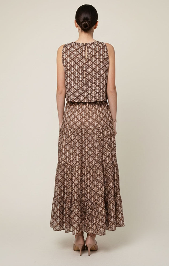 Agatha Italian Linen Cotton Blend Tank