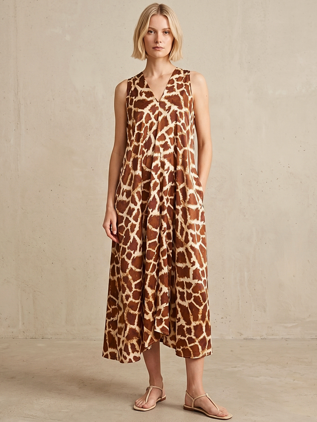BELINDA TRAPEZE MAXI DRESS