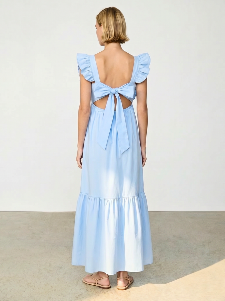 Betty Ruffle  Maxi Dress