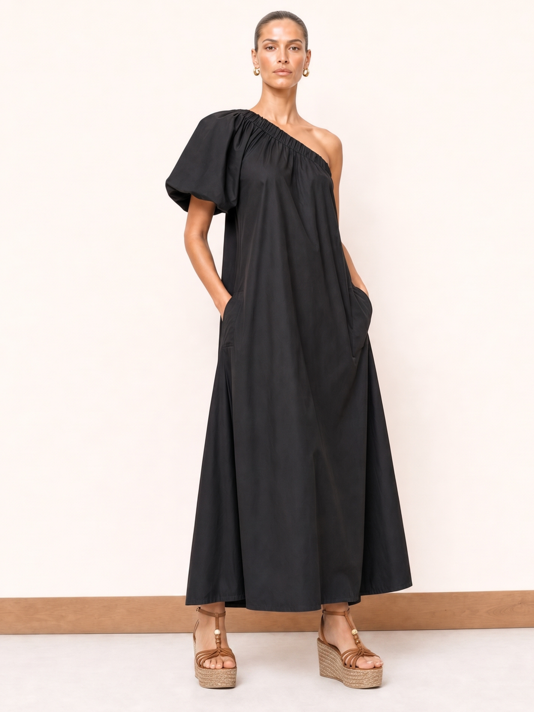 The Blaire One-Shoulder Maxi Dress