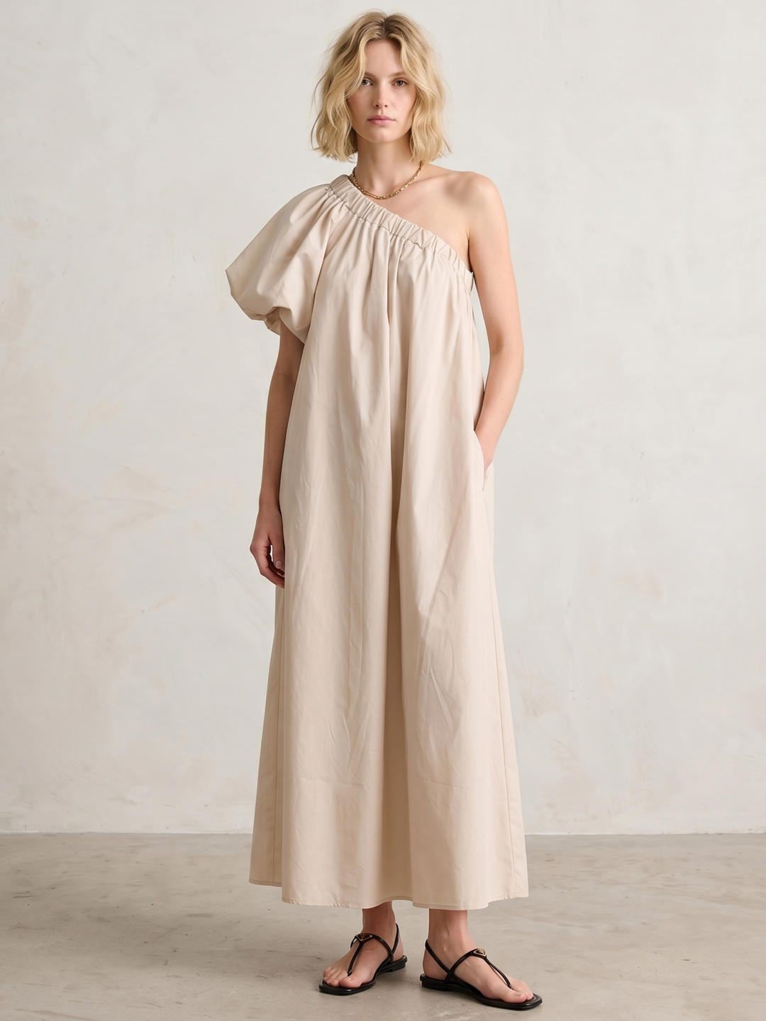 The Blaire One-Shoulder Maxi Dress