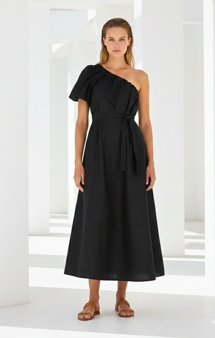 Blaire  One-Shoulder Maxi Dress - Summer Beach Goddess