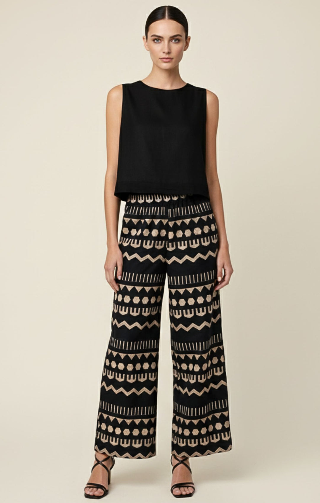 Agatha Italian Linen Cotton Blend Tank