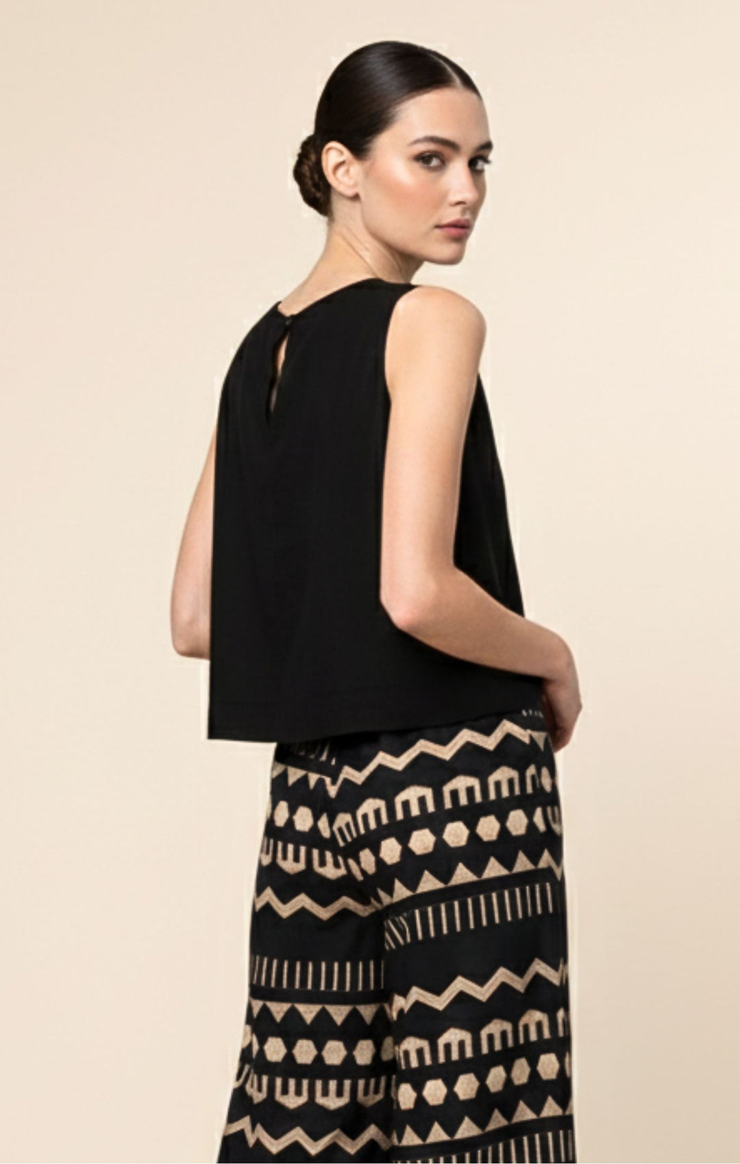 Agatha Italian Linen Cotton Blend Tank