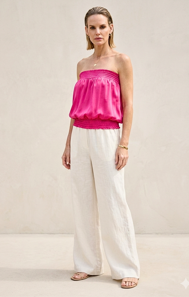 Candy Strapless Smocked Bubble Top