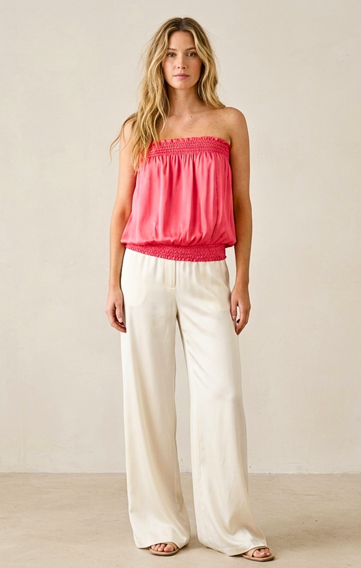 Candy Strapless Smocked Bubble Top