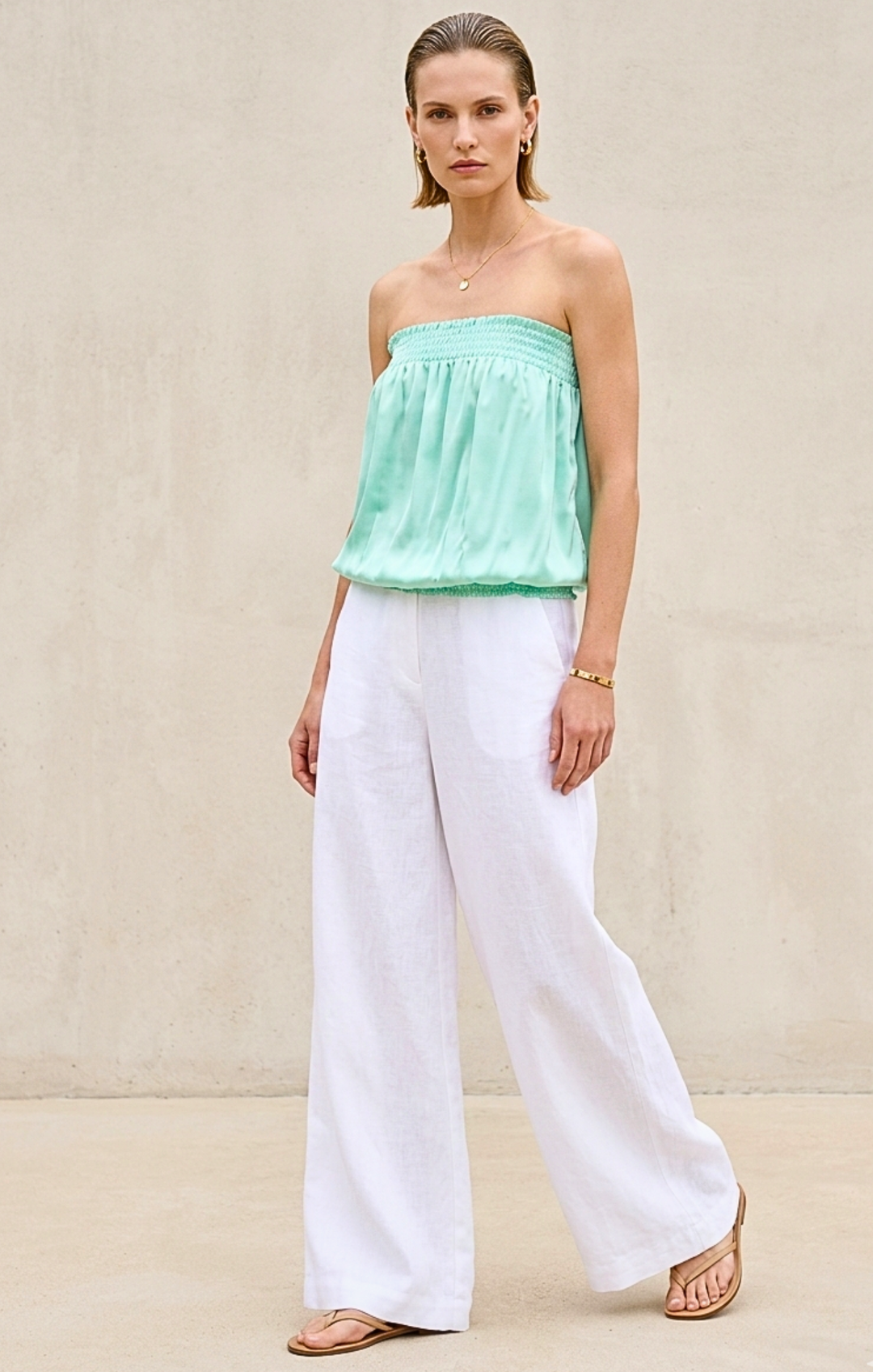 Candy Strapless Smocked Bubble Top