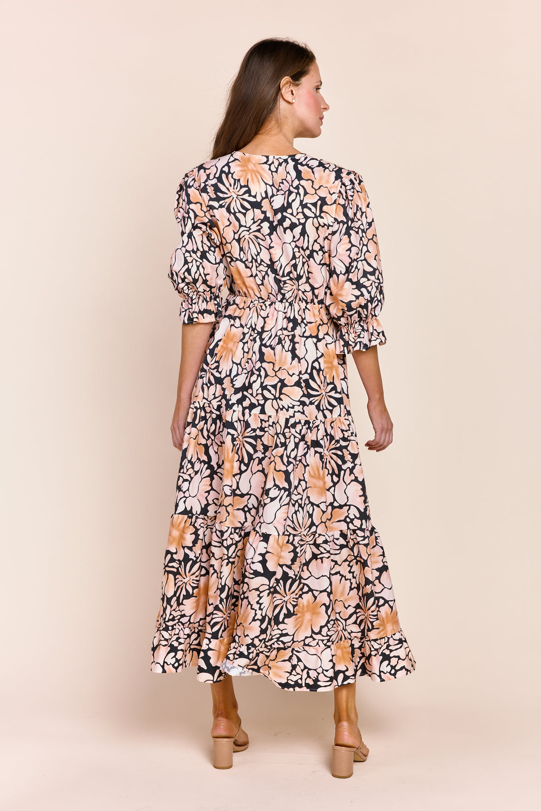 CLEMENT PUFF SLEEVES MAXI