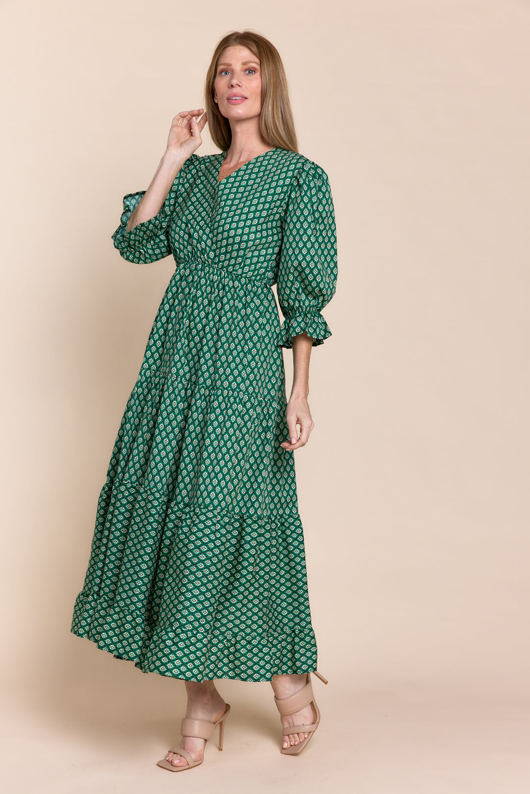 CLEMENT PUFF SLEEVES MAXI