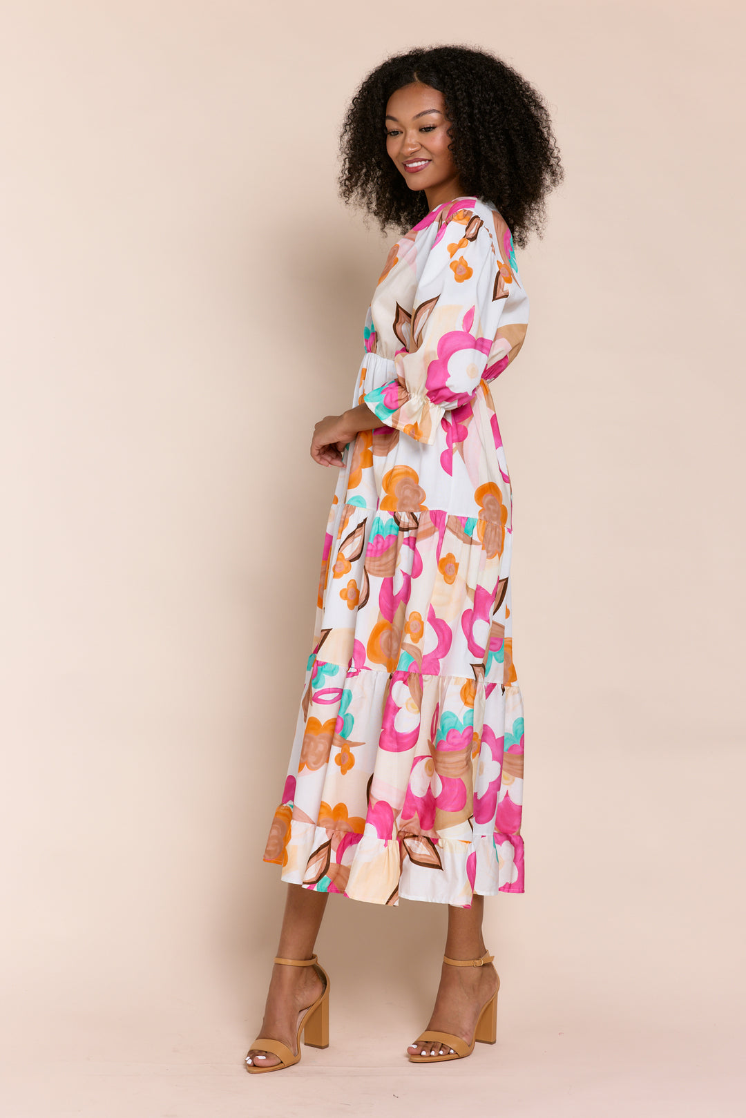 CLEMENT PUFF SLEEVES MAXI