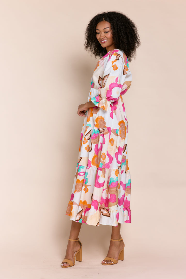 CLEMENT PUFF SLEEVES MAXI