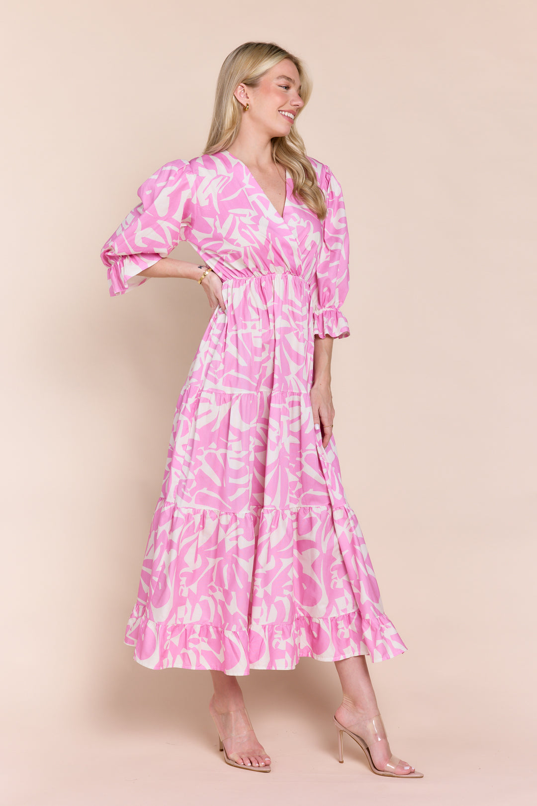 CLEMENT PUFF SLEEVES MAXI