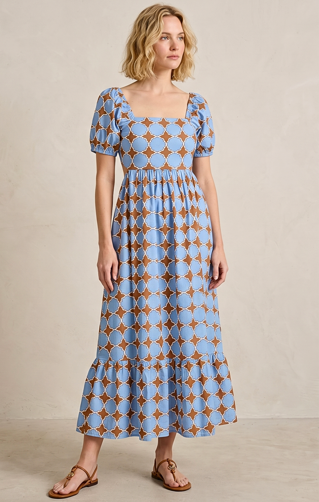 DALLAS TIE-BACK MIDI DRESS