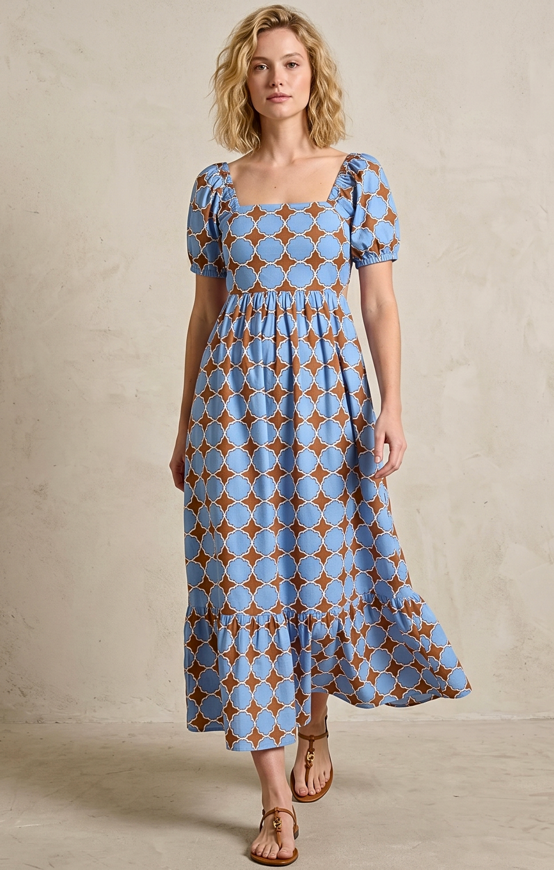 DALLAS TIE-BACK MIDI DRESS