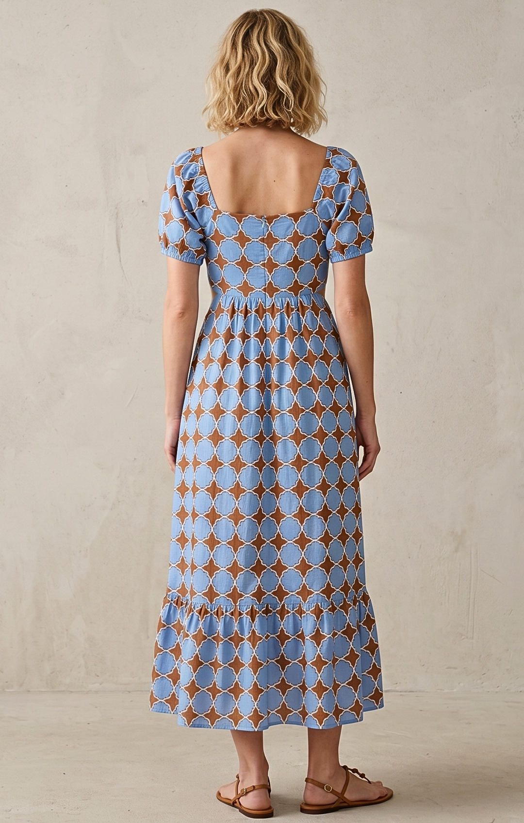 DALLAS TIE-BACK MIDI DRESS