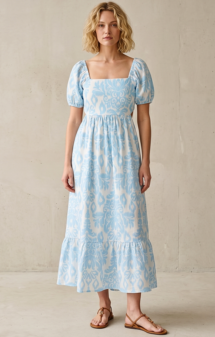 DALLAS TIE-BACK MIDI DRESS